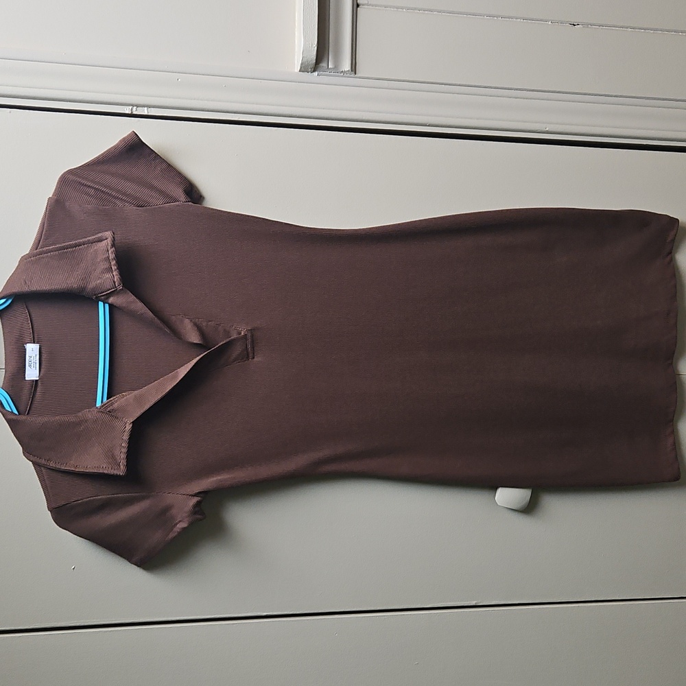 23. NEW Chocolate Cotton Mini Dress - Small 🍫